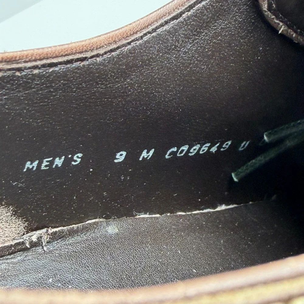 Cole Haan‎ Centre Street Derby Shoes Mens 9 Brown Leather Plain Toe Nike Air